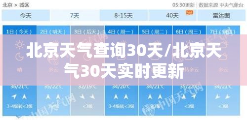 北京天气查询30天/北京天气30天实时更新
