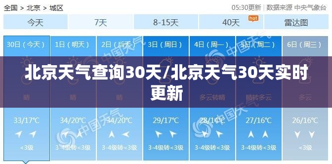 北京天气查询30天/北京天气30天实时更新