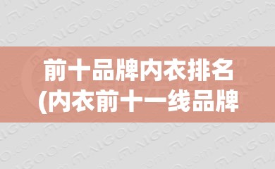 前十品牌内衣排名(内衣前十一线品牌)